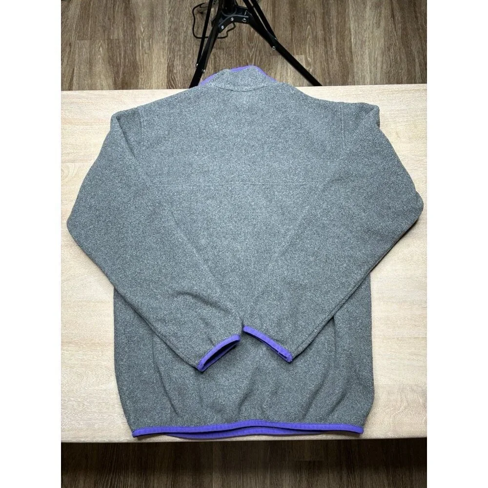 Patagonia Lightweight Synchilla Snap-T Fleece Pullover Gray Purple Women's XS